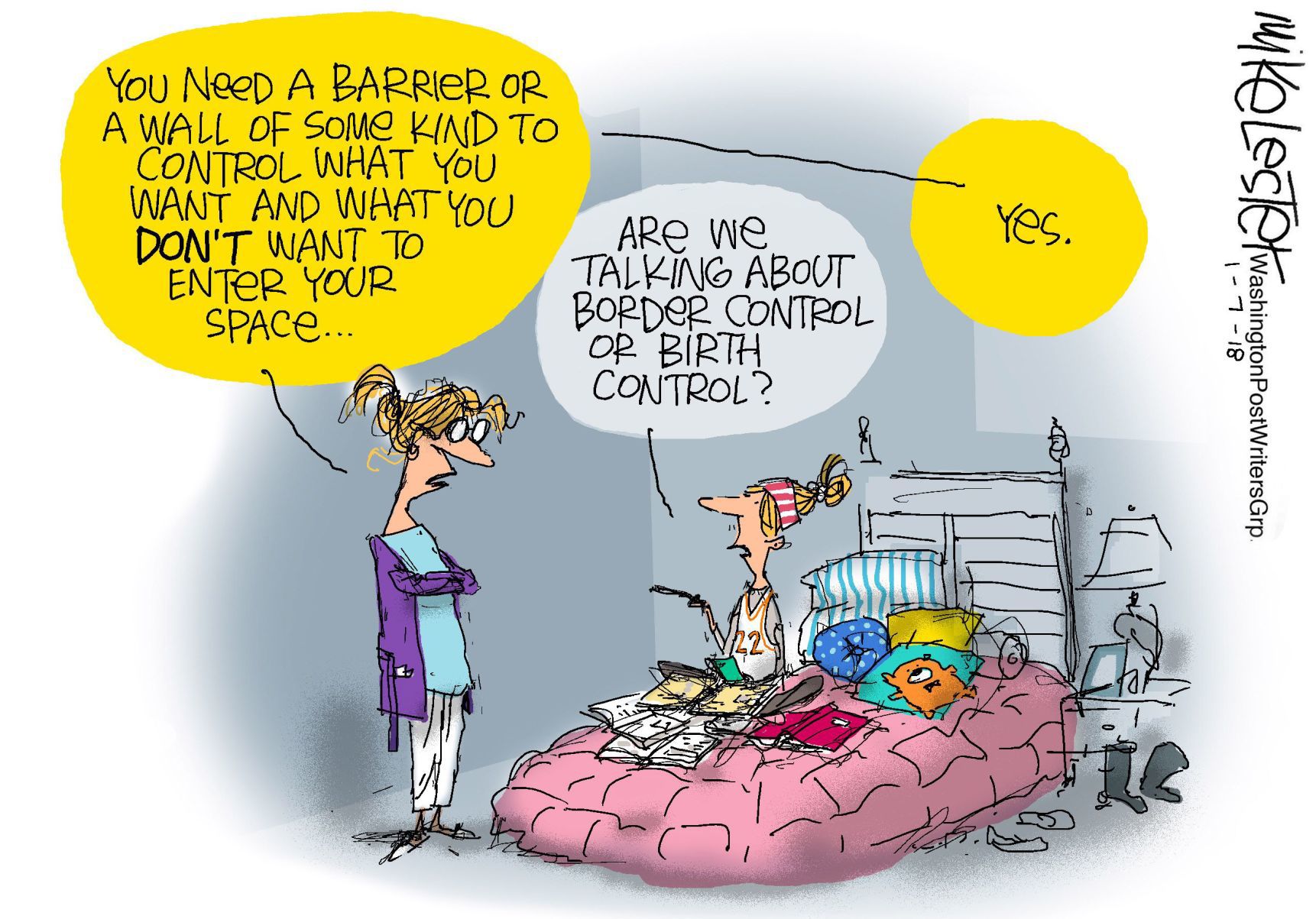 Mike Lester cartoon